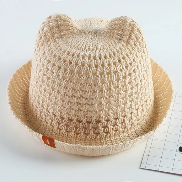 Toddler Summer Straw Hat 5 to 8 years old - Picture 4 of 4